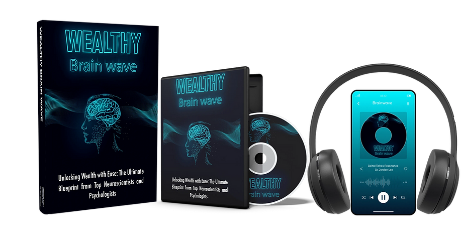 Person listening to Wealthy Brain Wave audio tracks for improving mindset and attracting financial success