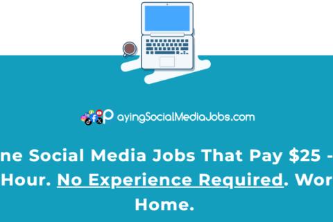 Person working on social media tasks from home, earning money using Paying Social Media Jobs platform.