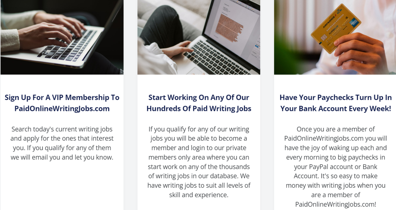 Paid Online Writing Jobs 