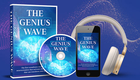 The Genius Wave - Seven-minute audio program designed to enhance cognitive functions through theta brainwave activation.